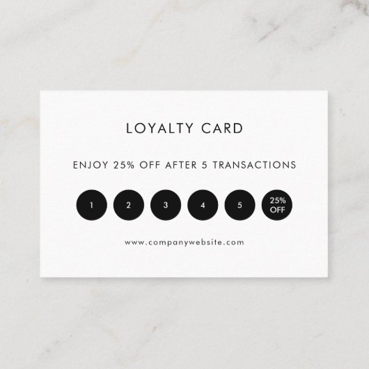 Personalized Business Logo Simple Appointment Card 名刺 (裏面)