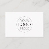 Personalized Business Logo Simple Discount Card 名刺 (正面)