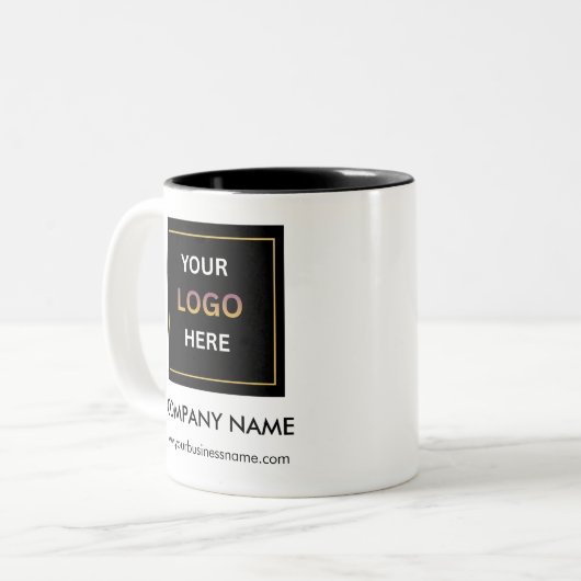 Personalized Business Logo Two-Tone ツートーンマグカップ (正面左)