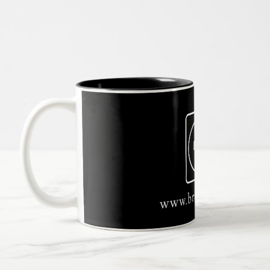 Personalized Business Logo Two Tone Mug ツートーンマグカップ (左)