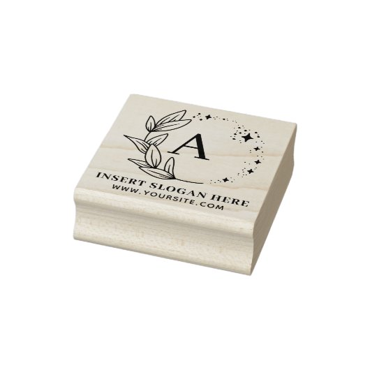 Personalized Business Monogram Self-inking Stamp ラバースタンプ (スタンプ)