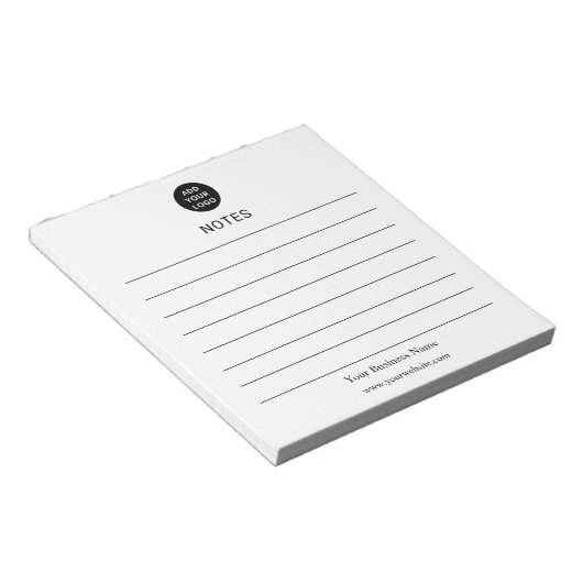 Personalized Business Notes Notepad ノートパッド (アングル)