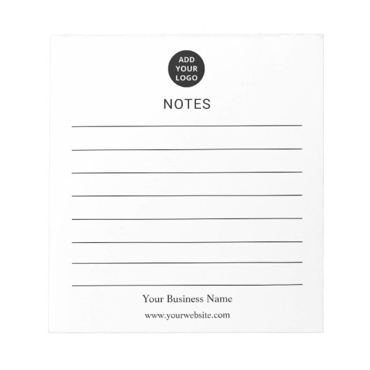 Personalized Business Notes Notepad ノートパッド (正面)