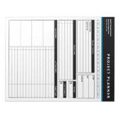Personalized Business Project Planner Notepad ノートパッド (正面)