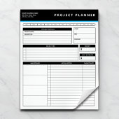 Personalized Business Project Planner Notepad ノートパッド