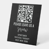 Personalized Business QR Code – Leave a Review D 台座サイン (正面)
