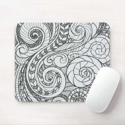 Personalized Busy Art Doodle Design Cover For The マウスパッド (マウス)