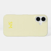 Personalized Butter Yellow Polka Dot Phone Case iPhone 16ケース (裏面横)