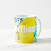 Personalized Butterflies are my theraphy Summer コーヒーマグカップ (正面右)