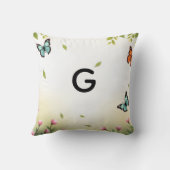 Personalized Butterfly  クッション (裏面)