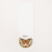 Personalized Butterfly Floral Yoga Mat ヨガマット (正面)
