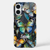 Personalized Butterfly Phone Case Stained Glass Case-Mate iPhoneケース (裏面)