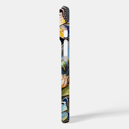 Personalized Butterfly Phone Case Stained Glass Case-Mate iPhoneケース (裏面 / 左)
