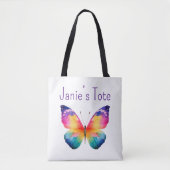 Personalized butterfly tote トートバッグ (正面)