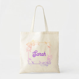 Personalized butterfly tote トートバッグ