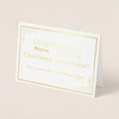 Personalized CA Congratulations Card  箔カード (正面)