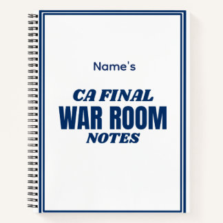 Personalized CA Final Notebook – Custom Name Study ノートブック