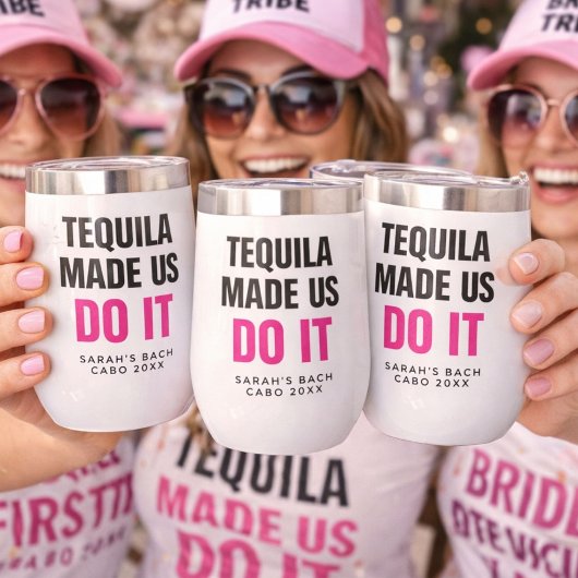 Personalized Cabo Bach Party Wine Tumbler