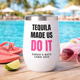 Personalized Cabo Bach Party Wine Tumbler
