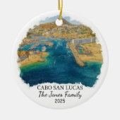 Personalized Cabo San Lucas Ornament, Mexico セラミックオーナメント (正面)
