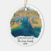Personalized Cabo San Lucas Ornament, Mexico セラミックオーナメント (左)