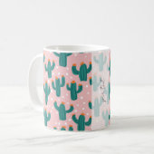Personalized Cacti Coffee Mug コーヒーマグカップ (正面左)