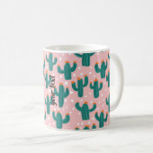 Personalized Cacti Coffee Mug コーヒーマグカップ (正面右)