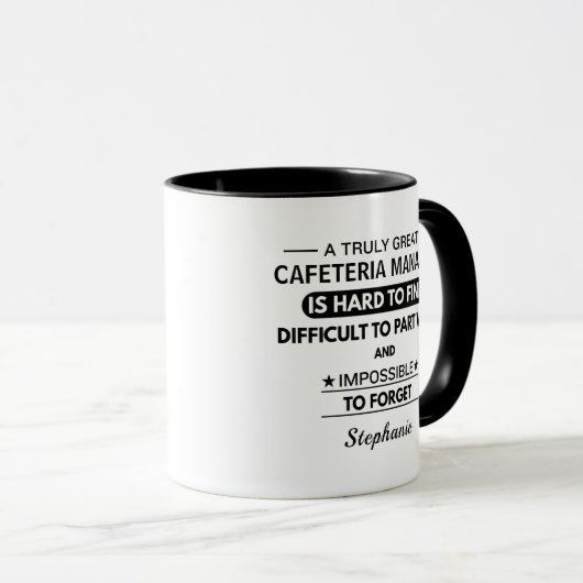 Personalized Cafeteria Manager マグカップ (正面右)