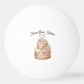 Personalized CakePing Pong Balls Custom Baker gift 卓球ボール (裏面)