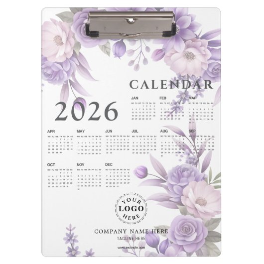 Personalized Calendar-26 Clipboard for Office Use クリップボード (正面)