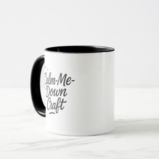 Personalized Calm-Me-Down Craft Gift Coffee マグカップ (正面左)