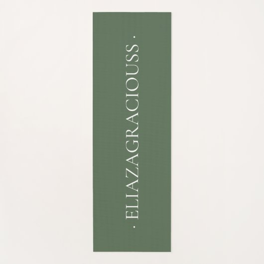Personalized Calm Meditation Yoga Mat with Name ヨガマット (正面)
