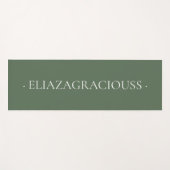 Personalized Calm Meditation Yoga Mat with Name ヨガマット (正面(横))