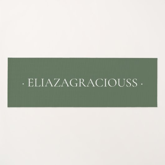 Personalized Calm Meditation Yoga Mat with Name ヨガマット (正面(横))