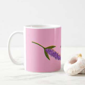 Personalized Calm & Serenity Floral Aesthetic Pink コーヒーマグカップ