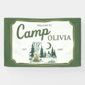Personalized Camp Bachelorette Party Welcome 横断幕 (横)