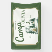 Personalized Camp Bachelorette Party Welcome 横断幕 (縦)