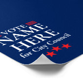 Personalized Campaign Election ポスター (角)