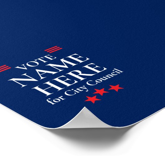 Personalized Campaign Election ポスター (角)