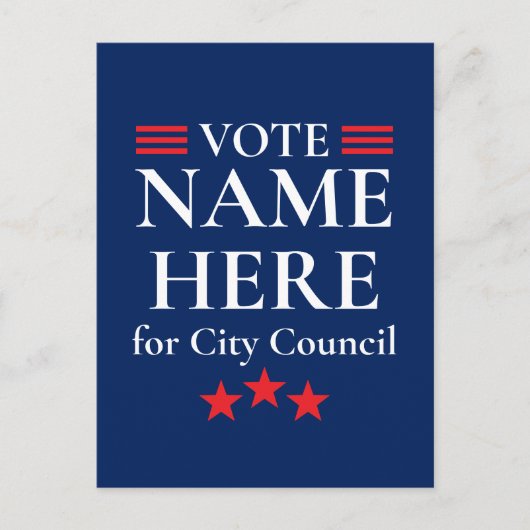 Personalized Campaign Election ポストカード (正面)