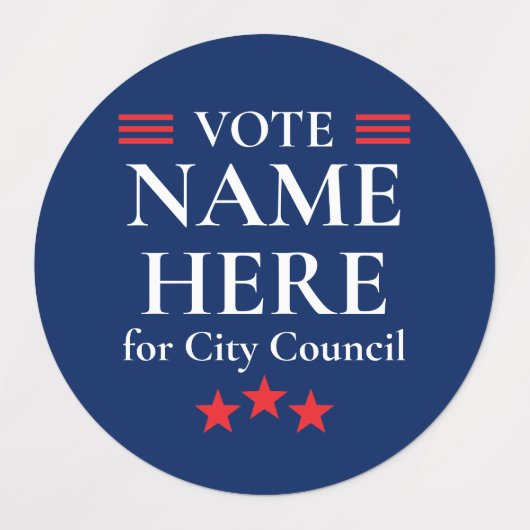 Personalized Campaign Election ラベル (デザイン1)