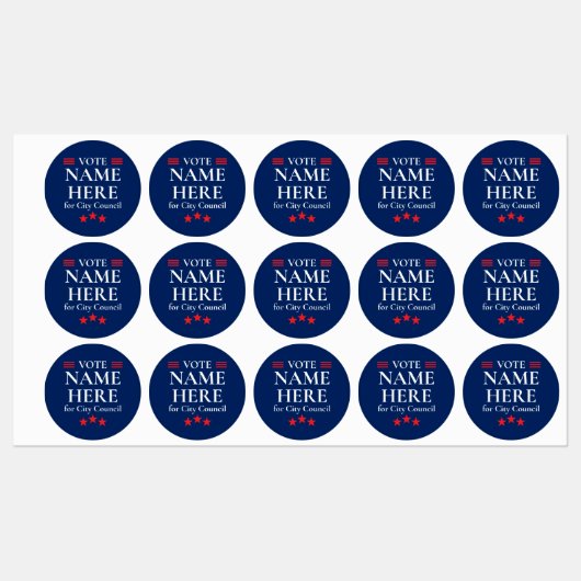 Personalized Campaign Election ラベル (シート)