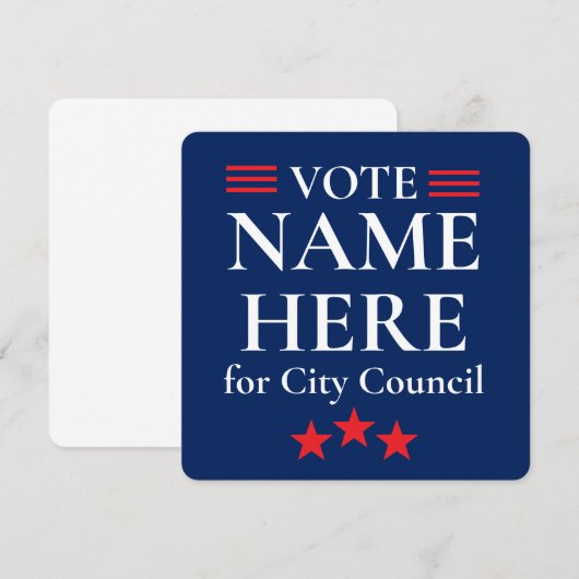 Personalized Campaign Election 招待状 (正面/裏面)