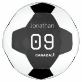 Personalized Canada Athletic Team Gift サッカーボール (正面)