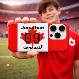 Personalized Canada Athletic Team Gift iPhone 15 Proケース