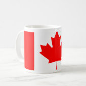 Personalized Canada Flag | Custom Name Canada Day コーヒーマグカップ (正面左)
