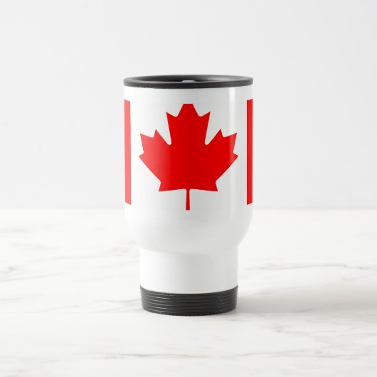 Personalized Canada Flag | Custom Name Canada Day トラベルマグ (中央)