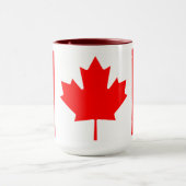 Personalized Canada Flag | Custom Name Canada Day マグカップ (中央)