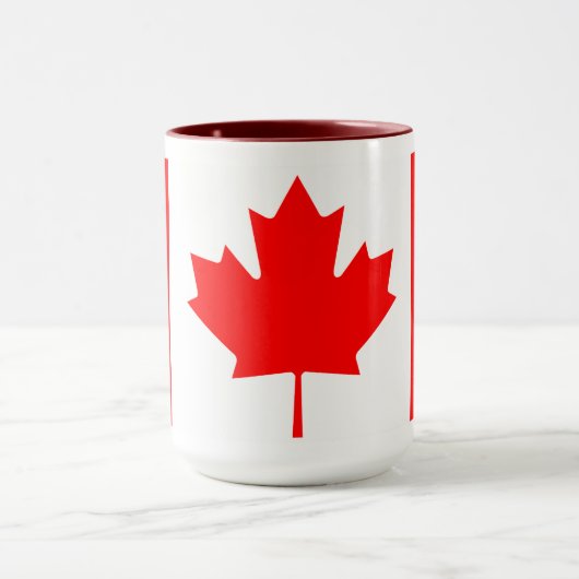 Personalized Canada Flag | Custom Name Canada Day マグカップ (中央)