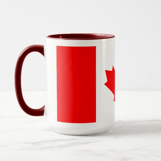 Personalized Canada Flag | Custom Name Canada Day マグカップ (左)
